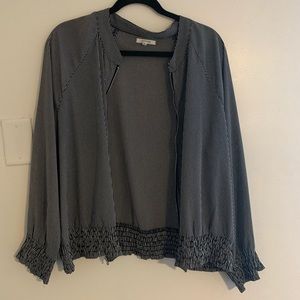 Maurices Striped Bomber Jacket